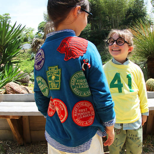 DD日本童装 DENIM DUNGAREE 棉质复古徽章企鹅 PENNIE 长袖T恤 商品图4