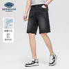 德鲨鲨鱼黑色百搭牛仔短款男2026夏新款休闲直筒五分裤子 商品缩略图0