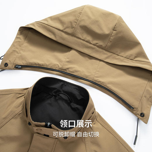 【可拆卸帽】圣得西男士日常外套2026新款春季通勤风一衣两穿夹克 商品图6