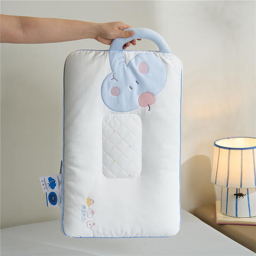 小象咘叮 安抚小飞象亲子枕 卡通大象儿童枕头 学生小象动物枕芯 贴布绣枕 枕头枕芯 商品图3