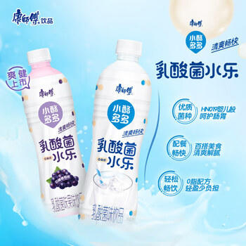 康师傅小酪多多巨峰葡萄500ml*15瓶/箱 乳酸菌饮料 清爽畅快 包装随机 商品图4