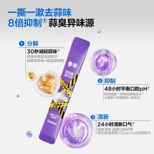 【38限时价】【新品上新】参半蒜味狙击便携式漱口水10条装-减轻蒜味清新口气 商品图1