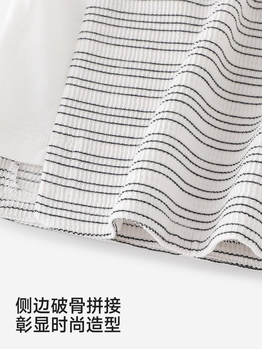 【高定系列】英氏童装儿童衬衫男童条纹拼接上衣针织衬衣百搭YRCAJ1S038A 商品图2