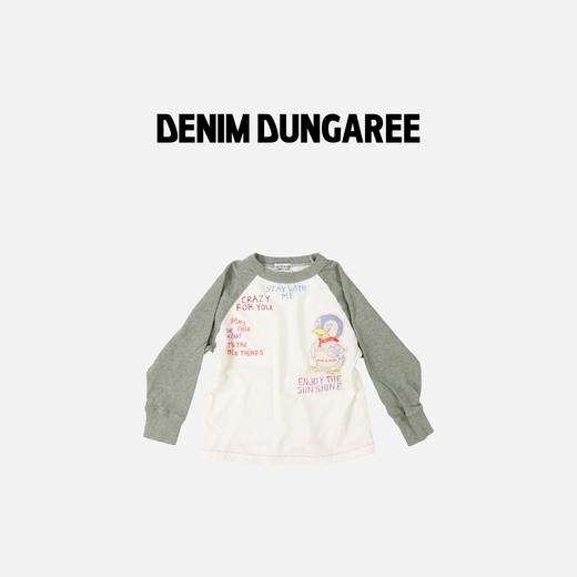 DD日本童装 DENIM DUNGAREE 企鹅 STAY WITH ME 长袖T恤 商品图3