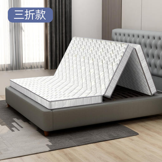 【透气性针织面料❗️表面丝滑不易起球】天然床垫棕垫1.8米棕榈垫子榻榻米棕垫 硬椰棕床垫可折叠。jd 商品图2