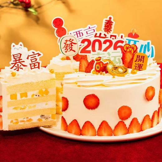[暴富】2026暴富蛋糕，请收下发财、开心、好运 | 幸福西饼 商品图2