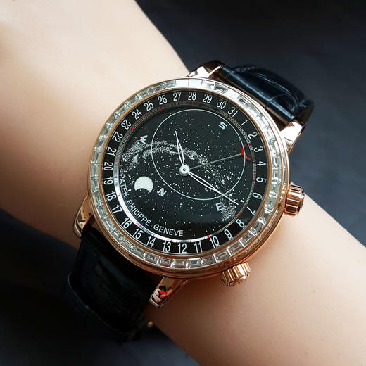 【95新】PATEK PHILIPPE 百达翡丽6102R-001自动机械机芯（PP印记）日期显示；月相、星象显示44MM（男款）超级复杂功能时计系列18K玫瑰金060226LV20 商品图10