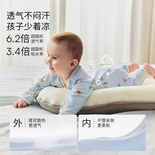 【宝宝服饰】嫚熙婴儿连体衣超柔丝麻棉新生儿宝宝连身衣爬服哈衣 商品图3