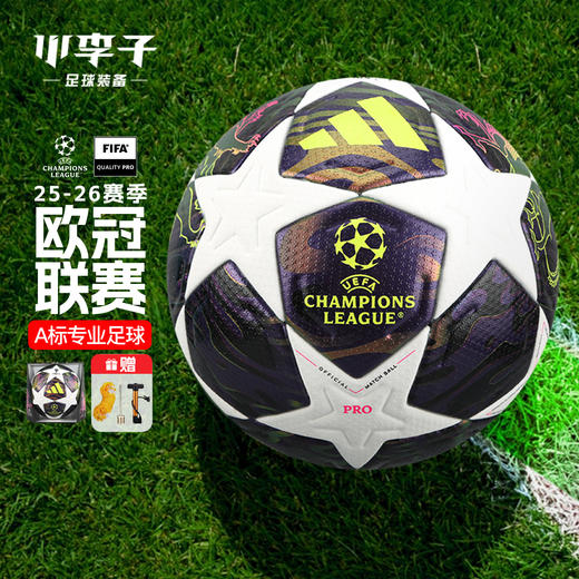 小李子阿迪达斯25-26赛季欧冠联赛5号热粘合A/Pro标足球JX9077 商品图3