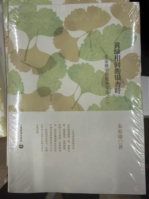 黄绿相间的银杏叶 朱家雄著作 限量五本 商品图2