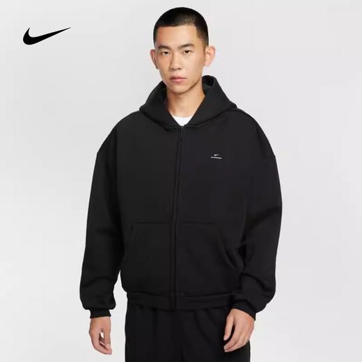 NIKE耐克男子运动健身保暖宽松连帽衫夹克外套IO3690-010 商品图0