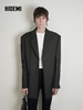 HIDEMI 设计感美丽奴羊毛翻驳领短款西装外套 商品缩略图7