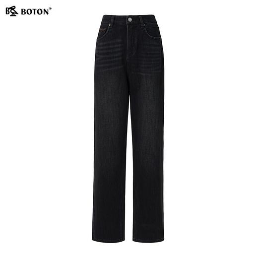 【四面弹】波顿女士春夏季美式休闲宽松直筒弹力牛仔长裤LE366125 商品图5