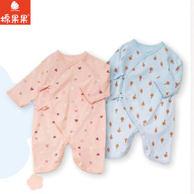 棉果果春季新品男宝卡通可爱5A抗菌纯棉爬衣蝴蝶连体衣M111726226013