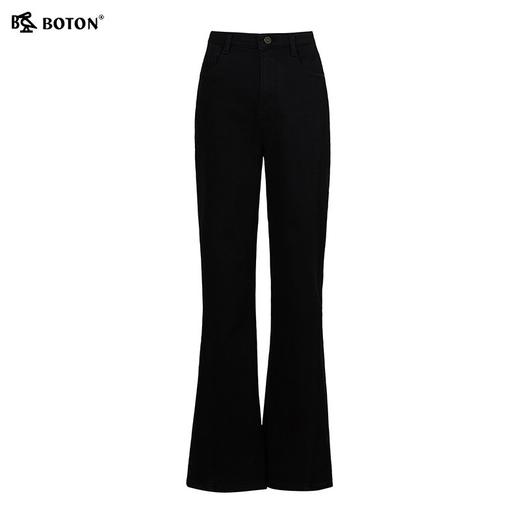 【热毯蓄温】波顿女士宽松高腰直筒弹力窄版阔腿加绒牛仔裤LE388325 商品图5