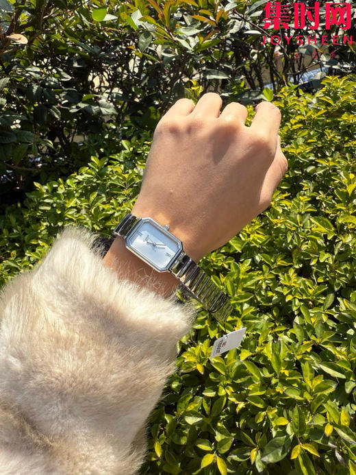 原单品质 天梭新款 方形小美人系列T160 女士石英腕表 整体非常简洁，表盘尺寸：21.8x30mm 商品图7