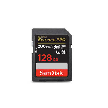 闪迪（SanDisk）128GB SD内存卡 4K V30 U3 C10 相机存储卡 读速200MB/s 写速90MB/s 微单/单反相机内存卡 商品图1