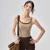 【3~5天发货】跃牌【美度空间】系列 瑜伽美背运动内衣一体式防震拼色瑜伽背心WX62020 商品缩略图4