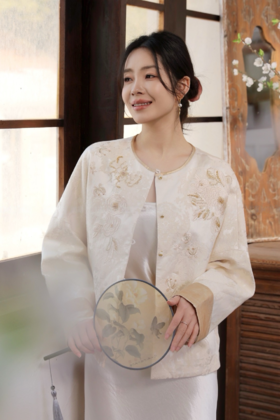 【门店同款】ENJOY春季“画中行”月白风清中式外套 169649833