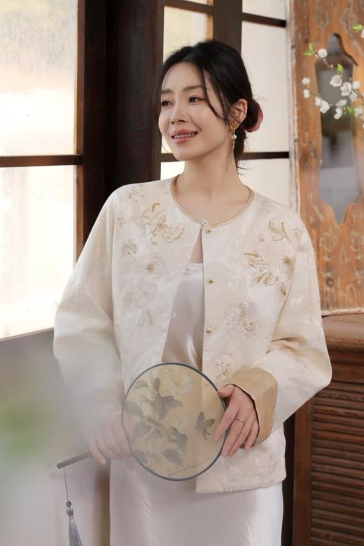 【门店同款】ENJOY春季“画中行”月白风清中式外套 169649833 商品图0