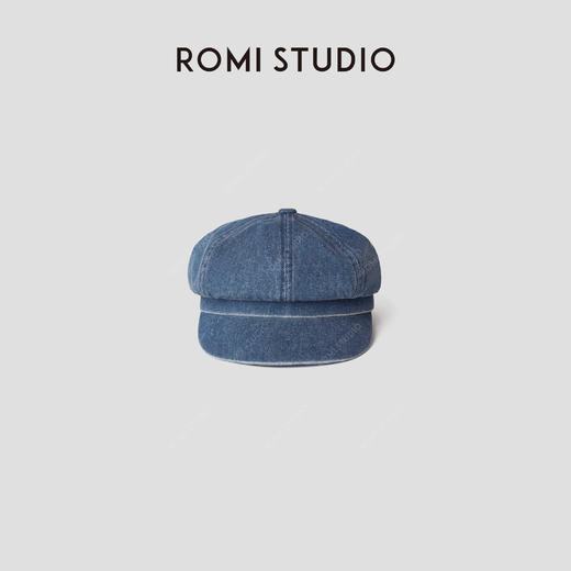ROMI STUDIO 日系复古水洗做旧牛仔八角帽 RWCAP34891 商品图1
