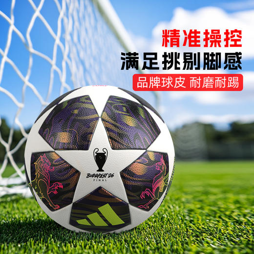 小李子阿迪达斯25-26赛季欧冠联赛5号热粘合比赛训练球JX9096 商品图1