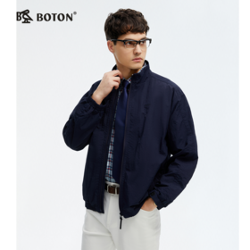 波顿男士春秋季夹克宽松立领高端美式休闲外套MJ036125