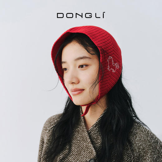 东黎 • 新年款 山羊绒时尚刺绣帽子5694 商品图3