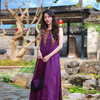 【2026春节款】绣披紫韵云肩连衣裙 | 现货加急发 商品缩略图1