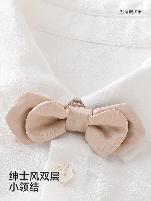 【高定系列】英氏儿童衬衫男童长袖衬衣春夏新款百搭英伦帅气上衣YRCAJ1S036A 商品图3