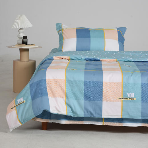 纯棉单人三件套透气亲肤宿舍必备床品套装 商品图3