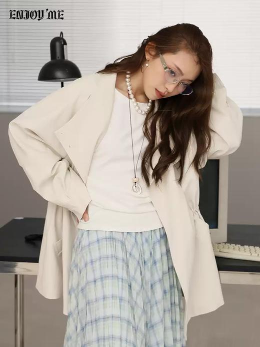 【门店同款】ENJOY春季“柔权主义”椰子奶油风衣 169244932 商品图3