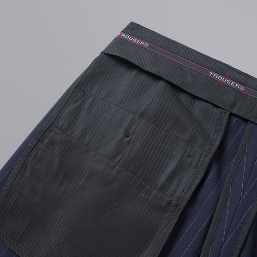 【微弹舒适】圣得西条纹直筒商务西裤2026新款春季通勤垂感裤子 商品图14