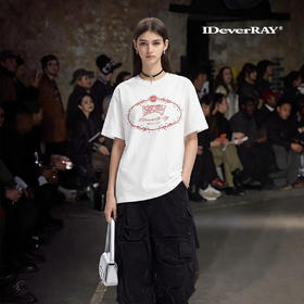 IDEVERRAY高级感绳结设计新品T小个子女正肩上衣情人节送女友T恤