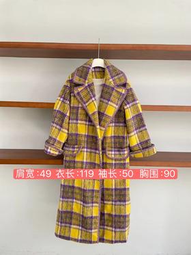 孤品特价 不退不换 黄色大衣外套
