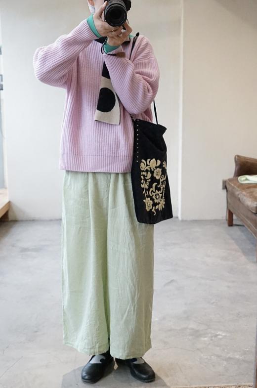 Atelier d'antan轻薄棉麻阔腿裤 商品图1