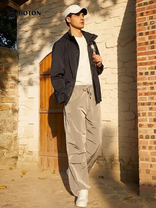 波顿男士春秋季夹克合身甩帽高端美式休闲外套MJ033125 商品图1