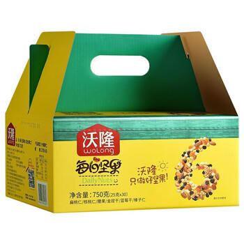 沃隆（woLong）每日坚果750g儿童款/B款（25g*30袋）混合坚果礼盒大礼包休闲零食 商品图0