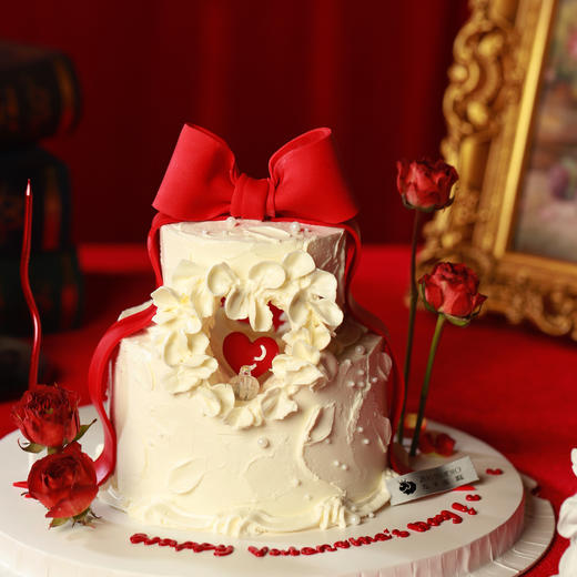 情人节限定【[爱你是藏不住的心跳】1.5磅香草奶油芒果夹心口味 | 左羊 商品图0