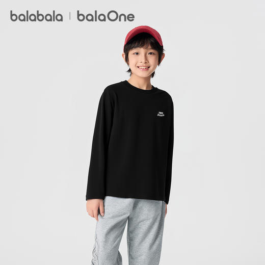 巴拉巴拉balaOne童装儿童长袖t恤男童女童2025冬新款百搭休闲上衣 商品图2
