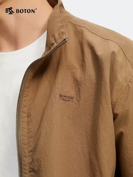 波顿男士春秋季夹克宽松立领高端美式休闲外套MJ036125 商品图3