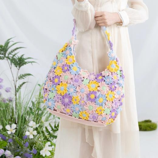 苏苏姐家四叶草与太阳花单肩包手工diy编织钩针云小骨毛线团材料包 商品图1