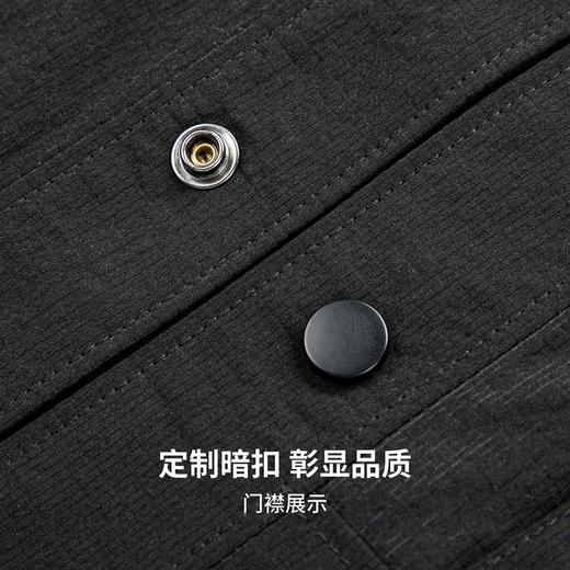 【易打理】圣得西商务简约格纹肌理男士夹克26年春季新款翻领外套 商品图7