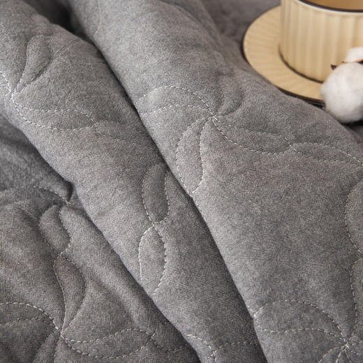 【全棉夹棉床笠】 A类全棉色织抗菌大豆夹棉床笠席梦思保护罩 360℃全方位呵护家人健康 商品图5