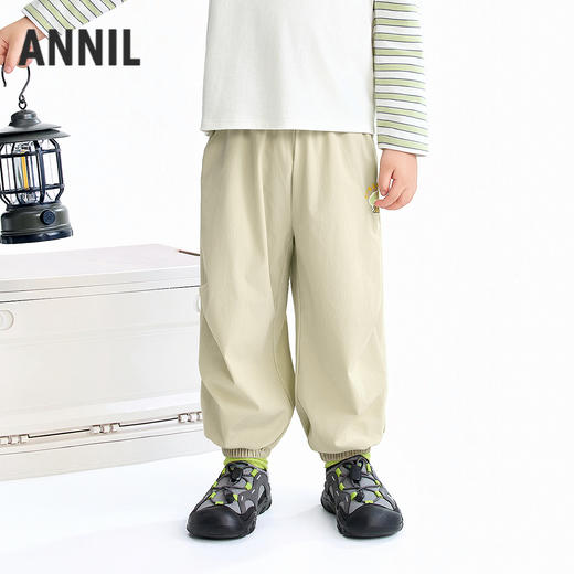 【实体店同款】男女童全腰梭织长裤夏季新款安奈儿童装XM626101 商品图1