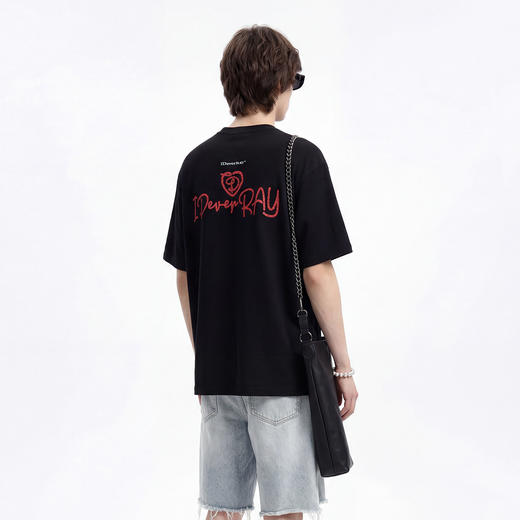 IDEVERRAY情人节送礼T恤礼盒新品圆领短袖宽松男女同款不挑人T恤 商品图4