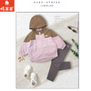棉果果春季新品女童涤丝纺纯棉内里拼色洋气连帽风衣M122100326109 商品缩略图0