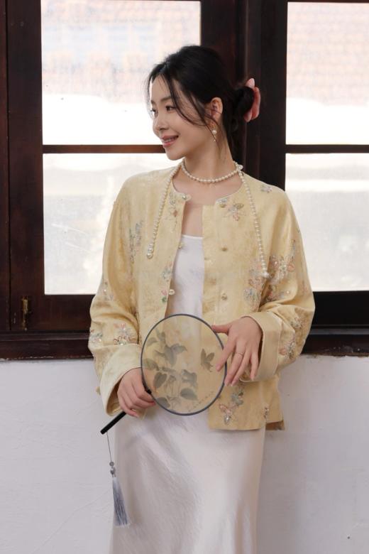 【门店同款】ENJOY春季“画中行”春时月微中式外套 169697296 商品图2