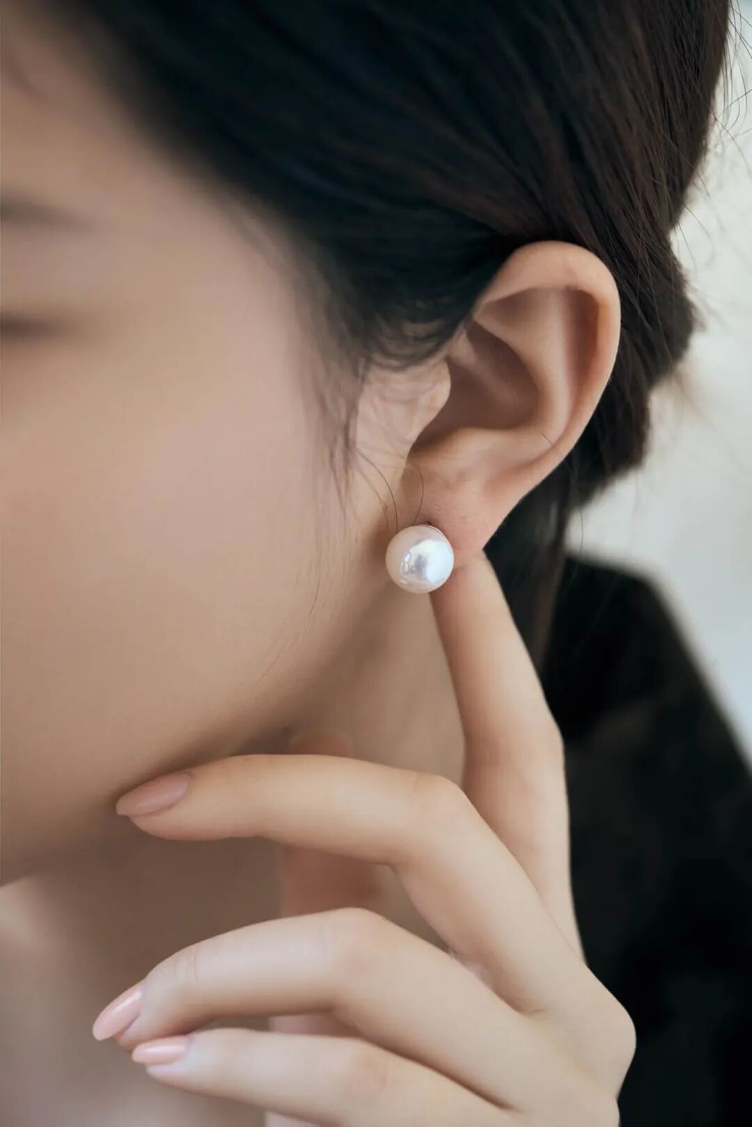 伽罗 JALO 10-11mm高等级淡水珍珠素耳钉