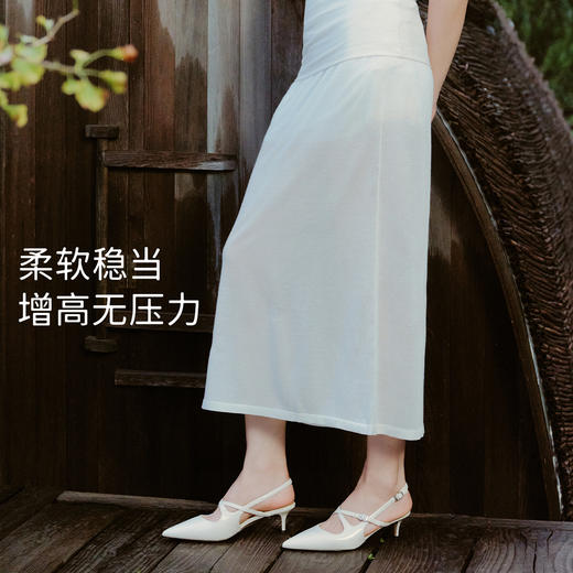 7or9后空高跟鞋春夏新款凉鞋优雅法式水仙 商品图5